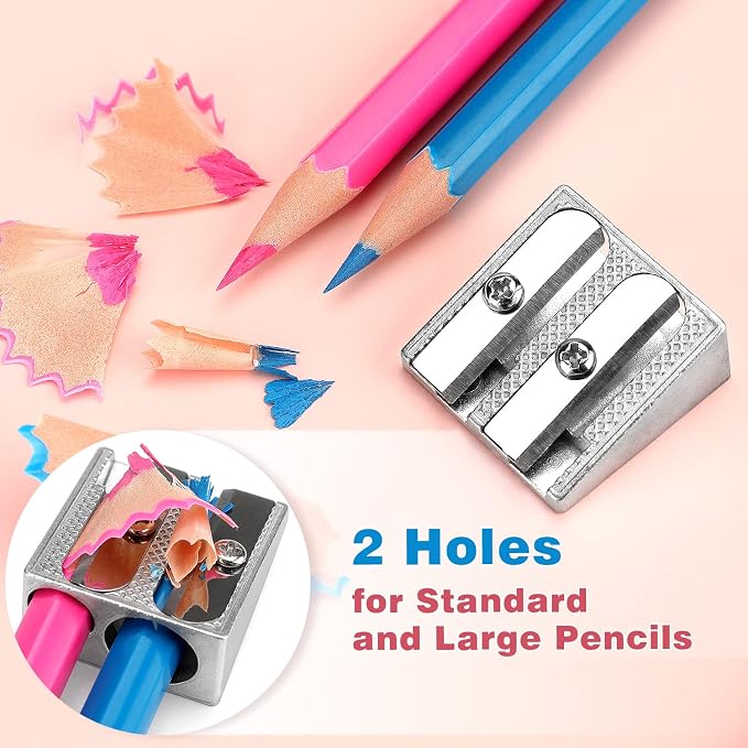 Tamaki 8 Pack Handheld Metal Pencil Sharpener - Image 4