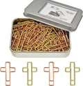 50 PCS Cross Paper Clips, Bible Study Supplies Bible Stuff Things Accessories by HiQin