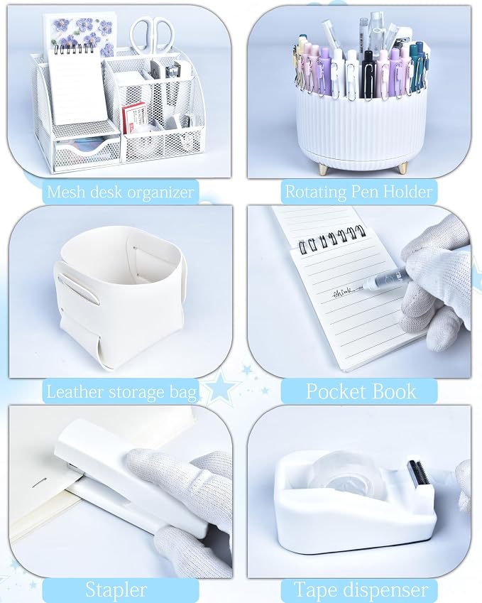 White Desk Accessories and Organizers - Image 4