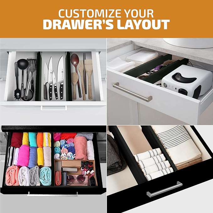 4-Pack Bamboo Drawer Dividers - Image 6