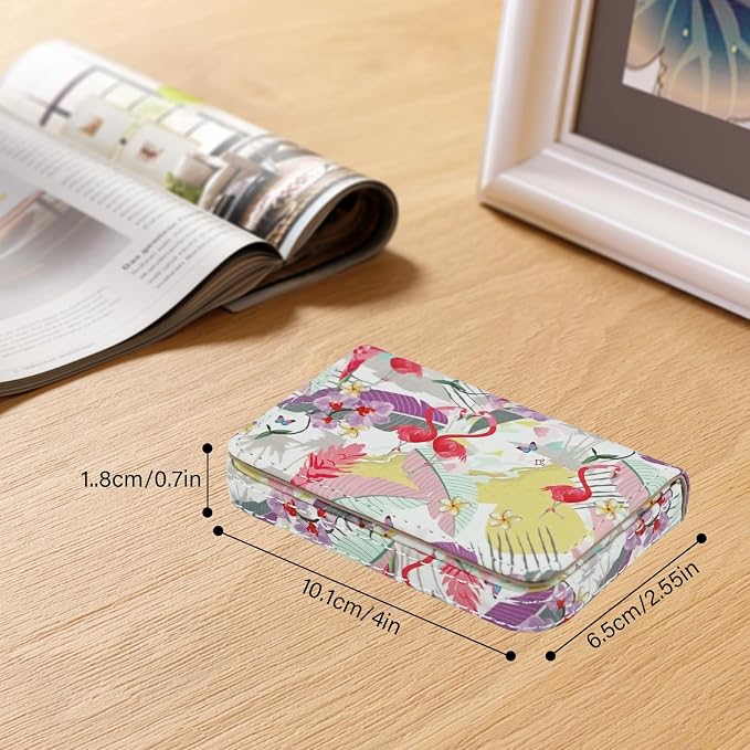 Business Card Holder，PU Leather Business Card Case Color Printing Pattern Card - Image 4