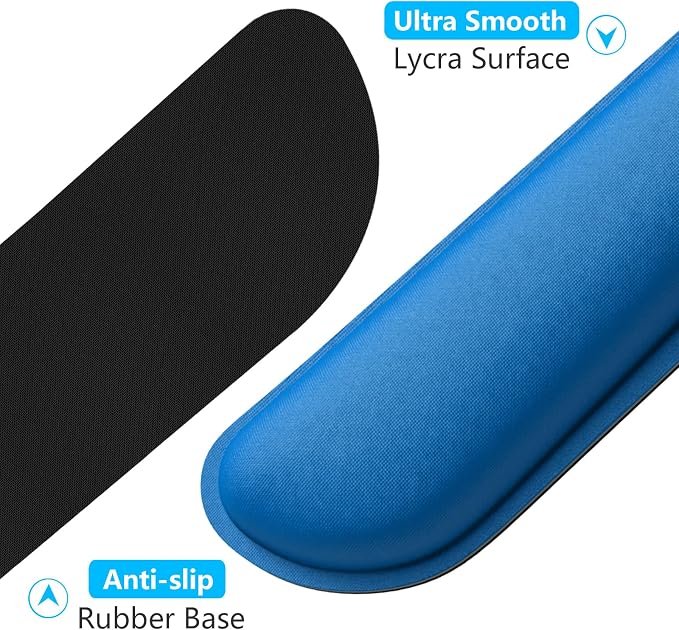 Dapesuom Enlarge Keyboard Wrist Rest, Memory Foam Keyboard Wrist Cushion - Image 4