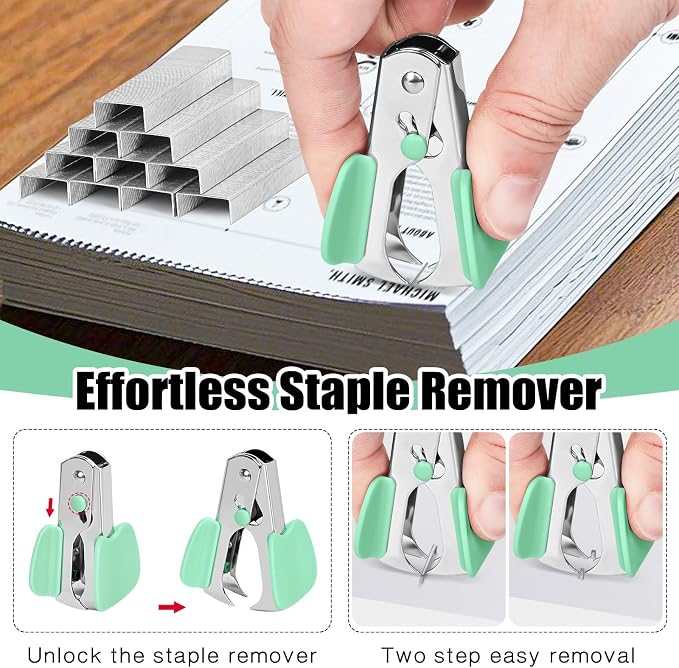 Stapler 25 Sheet Capacity with 1000 Staples and Staple Remover, Staplers - Image 7
