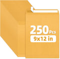 SUNEE 9 x12 Manilla Envelopes, 28lb Brown Kraft, Ultra Strong Quick-Seal by SUNEE