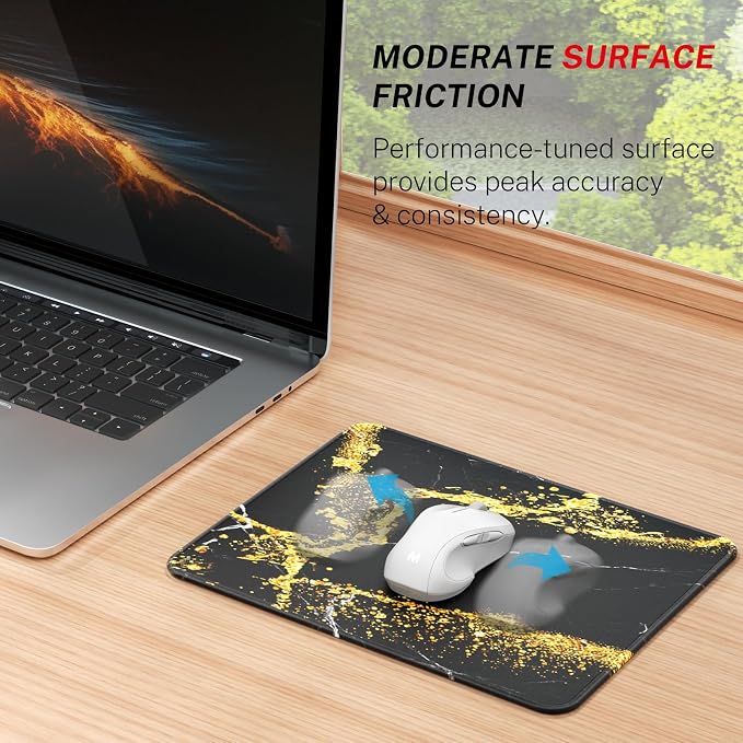 MROCO Essential Office & Gaming Mouse Pad, 8.5 x 11 Inch, Functional Pattern - Image 2