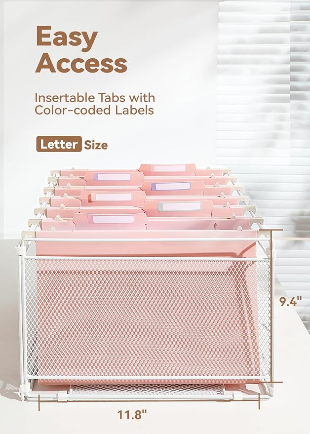 SortRax Plastic High Capacity Hanging File Folders, Side-Sealed Pocket - Image 5