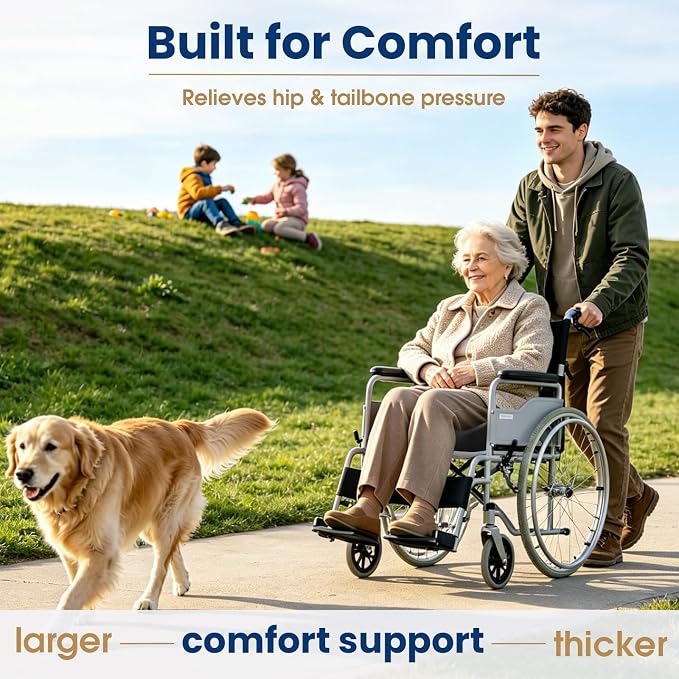 Ergonomic Seat Cushion for Office Chair, Memory Foam Coccyx Cushion for - Image 6