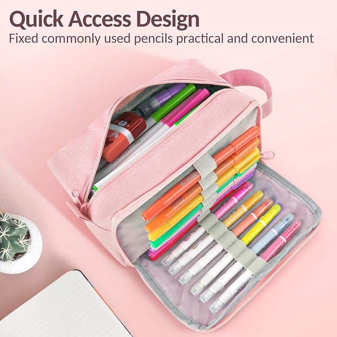 Sooez Original High Capacity Pencil Case, Big Pencil Bag Pouch Box Organizer - Image 3