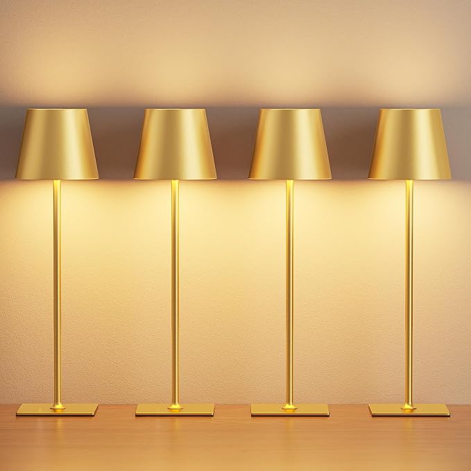 Kakanuo Gold Cordless Rechargeable Table Lamp 5000mAh Battery Operated Lamps - Image 8