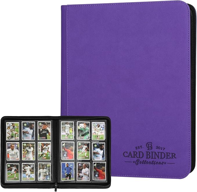 Trading Card Binder, Card Collection Binder Album Folder by Foalgo