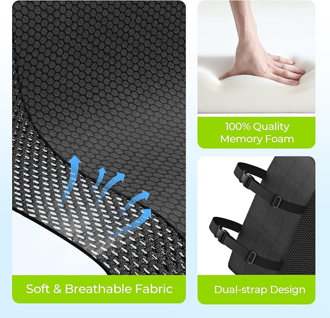 AUVON Lumbar Support Pillow for Office Chair - Image 6