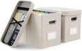 Oterri File Organizer With Lid, Hanging Filing Box With Mesh Pocket, Document by Oterri