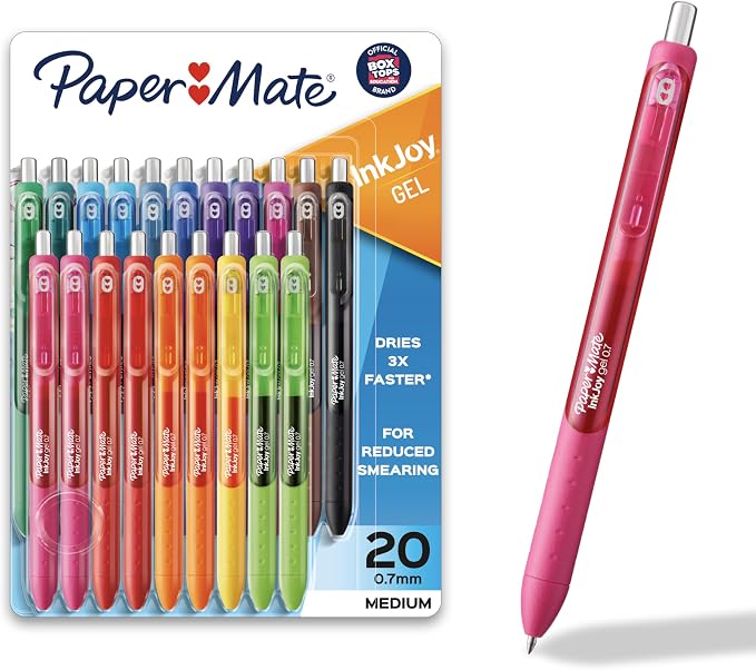Paper Mate InkJoy Gel Pens, Medium Point, Teacher Essentials, Journaling by Unknown