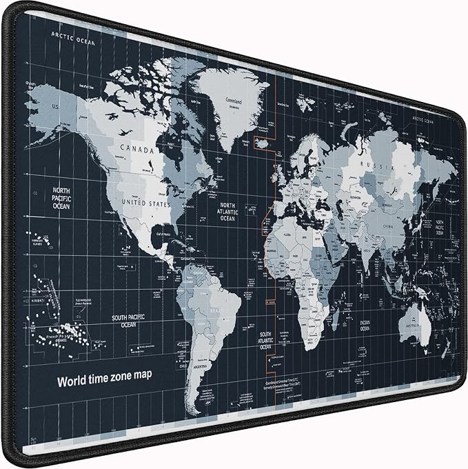 Large Gaming Mouse Pad with Stitched Edges, 31.5x15.7 in Extended Computer by Naukay