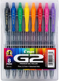 Pilot G2 Premium Gel Roller Pens, Rainbow Gel Pens, G2 Rainbow Colors Pack by PilotCorporationofAmerica