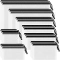 Smarpau 24 Pack 8 Sizes Black Mesh Zipper Pouches by Smarpau