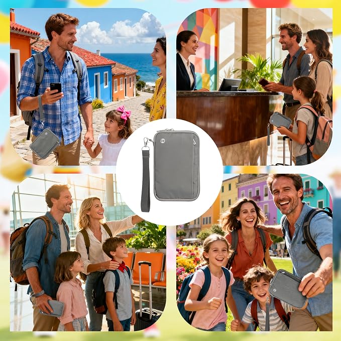 WALNEW Family Passport Holder for 5 - Image 7