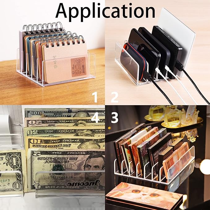8 Slot Eyeshadow Makeup Palette Organizer, Acrylic Desk Organizer - Image 5