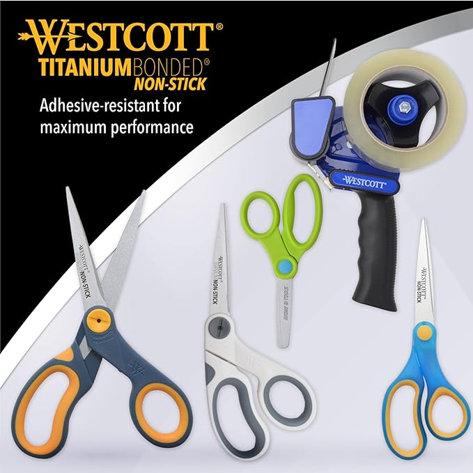 Westcott 5-Inch Non-Stick Titanium Scissors - Image 5
