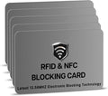 SaiTech IT 5 Pack RFID Blocking Cards, One Protects Entire Wallet Purse by SaiTechIT
