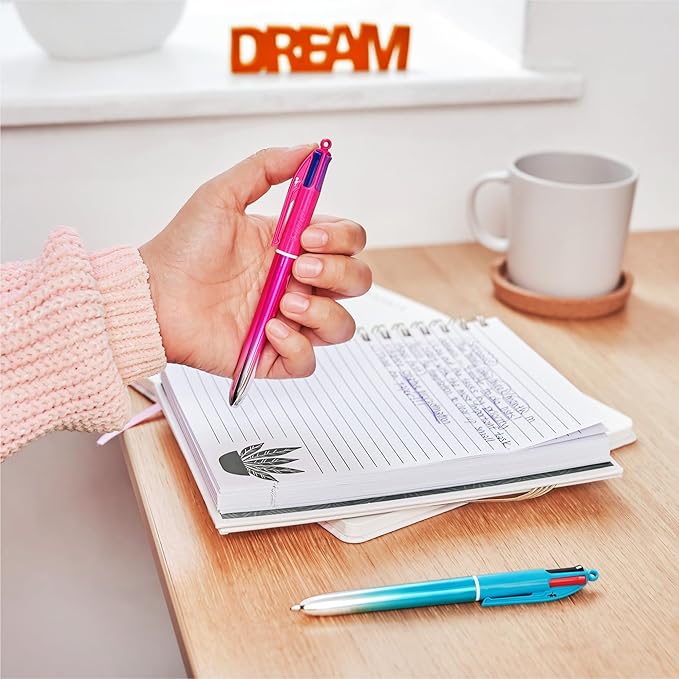 BIC 4 Color Smooth Gradient Retractable Ballpoint Pen - Image 3