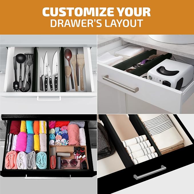 4-Pack Bamboo Drawer Dividers - Image 6