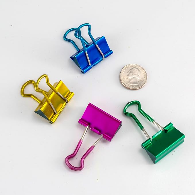 Officemate Easy Grip Medium Binder Clips, 12 Pack - Image 4