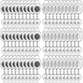 Honoson 50 Pcs Heavy Duty Retractable Badge Reels Batch ID Badge Holder by Honoson