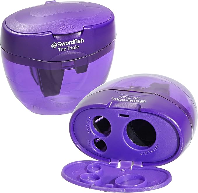 Swordfish 'The Triple' 3 Hole Canister Pencil Sharpener Ref: 40228 by Swordfish