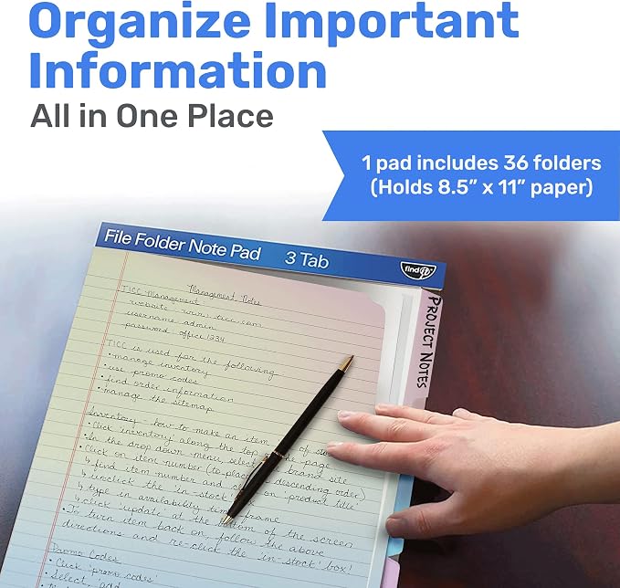 Find It File Folder Notepad - Image 2