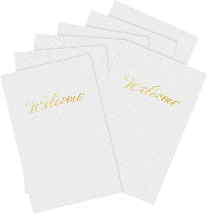 Affrolling 50 Pack 6 x 9 Inch Welcome Pocket Folders Church Visitor Welcome by Affrolling