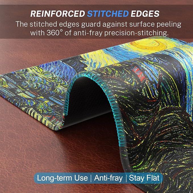 MROCO 3-Pack Mouse Pads, 30% Larger Surface, 8.5 x 11 in, Starry Night | - Image 3