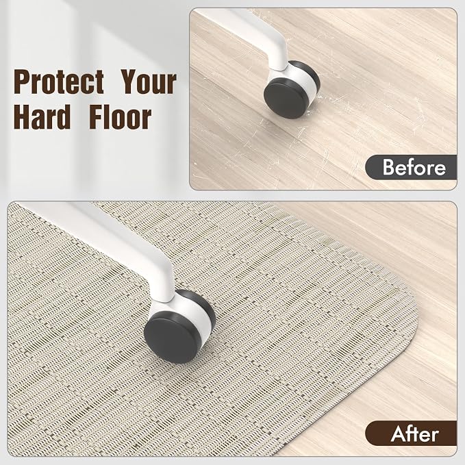 Blvornl Office Chair Mat for Hardwood Floor, Large Anti-Slip Hard Floor - Image 6
