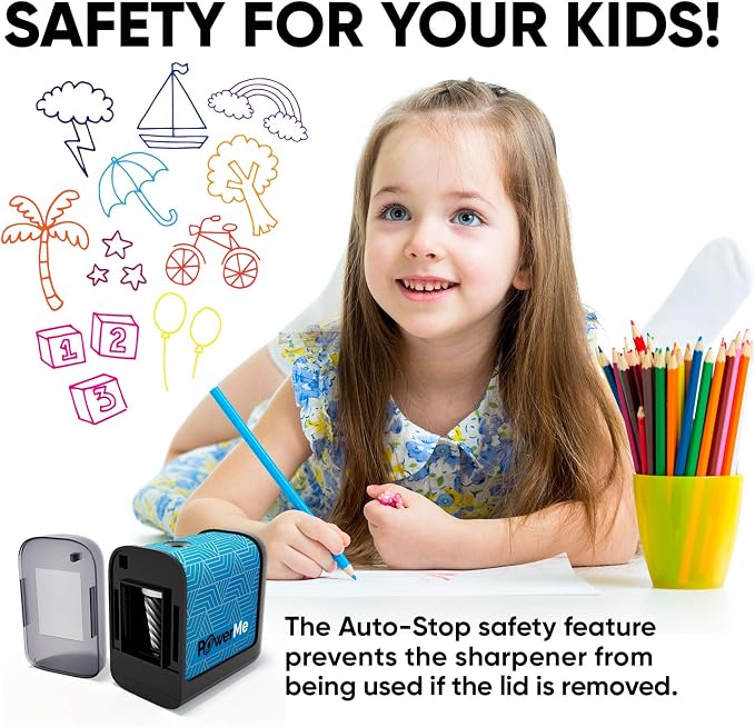 POWERME Battery-Operated Electric Pencil Sharpener - Image 6