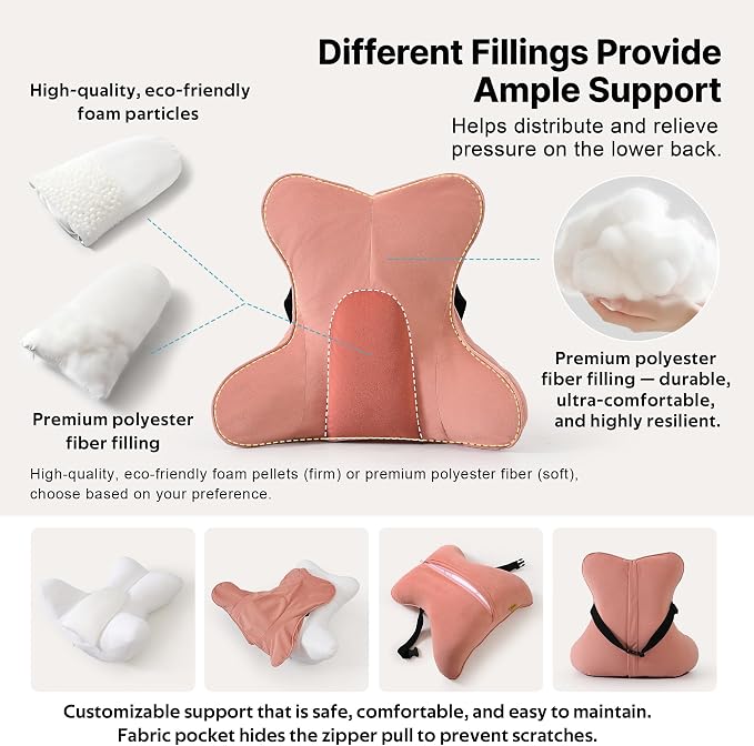 Lumbar Support Pillow for Office Chair, Recliner & Car Seat, Ergonomic Back - Image 3
