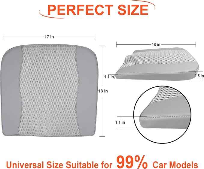 Lofty Aim Car Seat Cushion, Comfort Memory Foam Car Cushions - Image 7