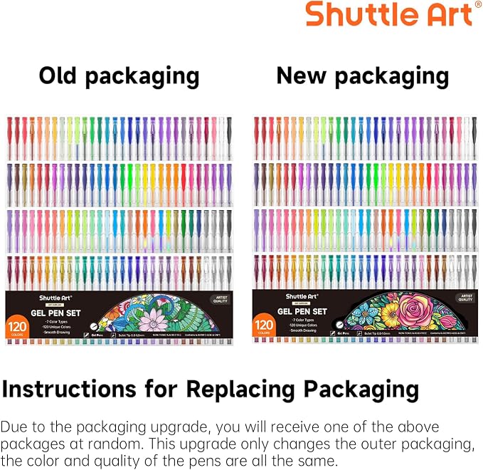 Shuttle Art 120 Unique Colors Gel Pens Gel Pen Set - Image 7