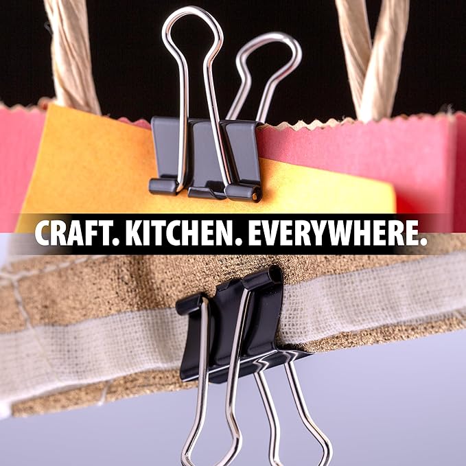 Officemate Mini Binder Clips, Heavy-Duty Metal Handles, School & Home - Image 5