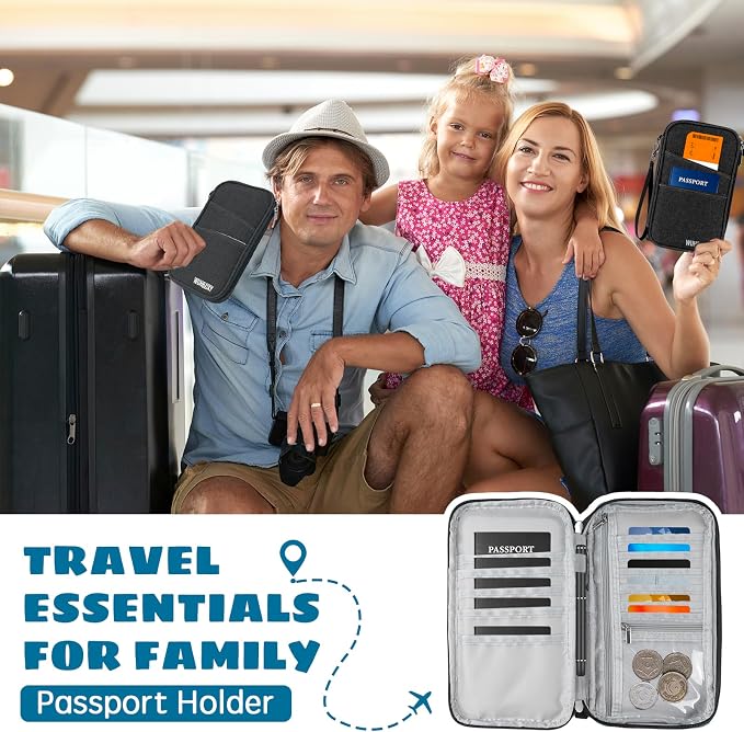 Amazing, RFID Family Passport Holder, Travel Wallet, Travel Document Organizer - Image 7