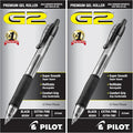 PILOT G2 Premium Gel Roller Pens, Extra Fine Point 0.5 mm, Gel Pens Black Ink by PilotCorporationofAmerica