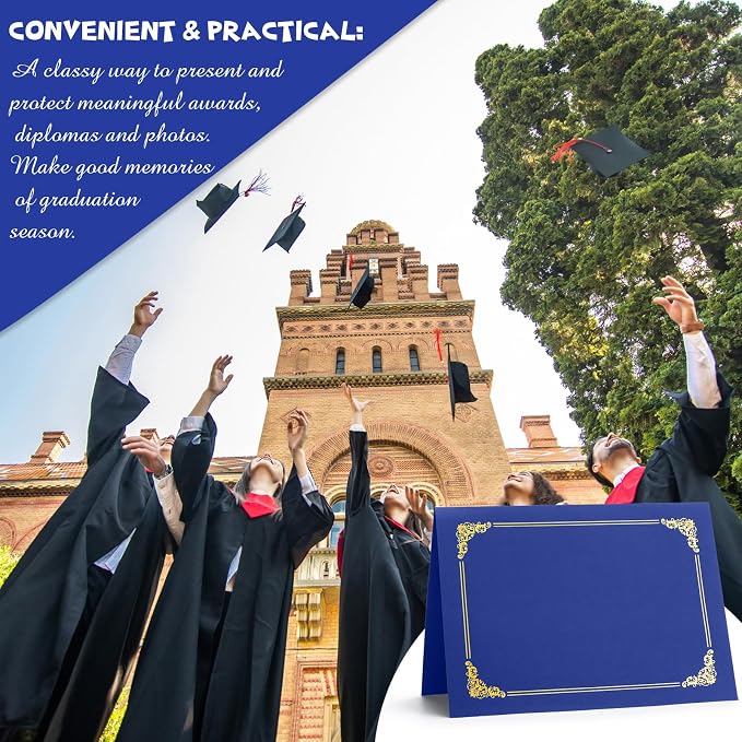 Fainne 80 Pieces Certificate Holders Diploma Holders Document Holder - Image 6