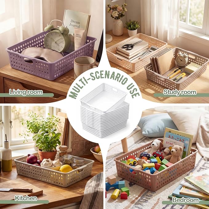 Geetery 12 Pack Classroom Storage Baskets - Image 5