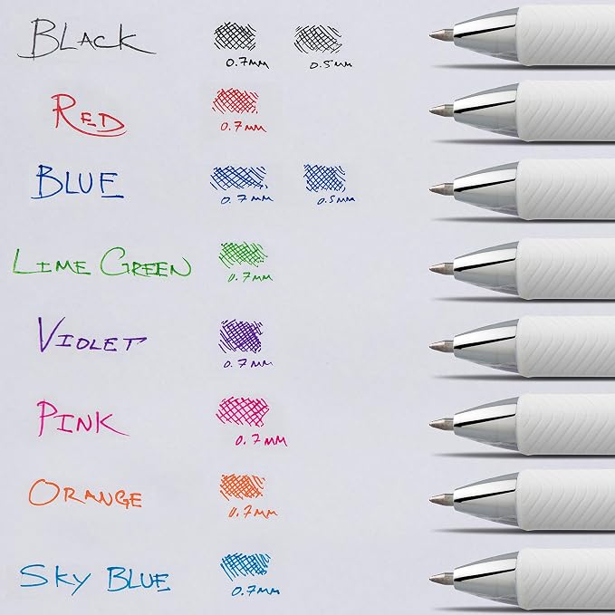 Pentel EnerGel Pearl Retractable Liquid Gel Pen, Needle Tip Medium Line - Image 6