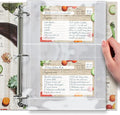 50 Pockets Full Size 4x6 for 8.5x11 Recipe Card Protectors Top-Loading Crystal by CraftSaints