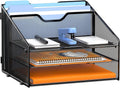 GAWERK Letter Tray Organizer, Mesh Desk File Organizer by Gawerk