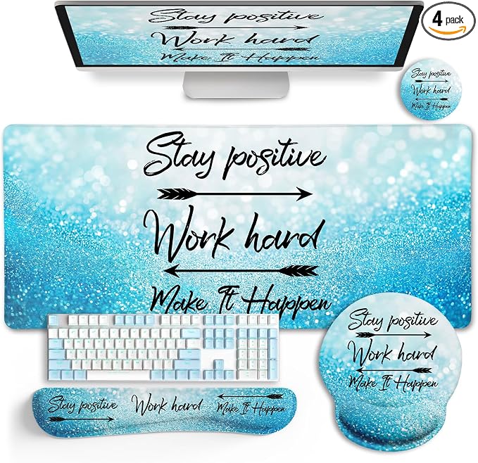 LIMKRIAN Desk Mat Pad, XXL Large Gaming Mouse Pad by LIMKRIAN