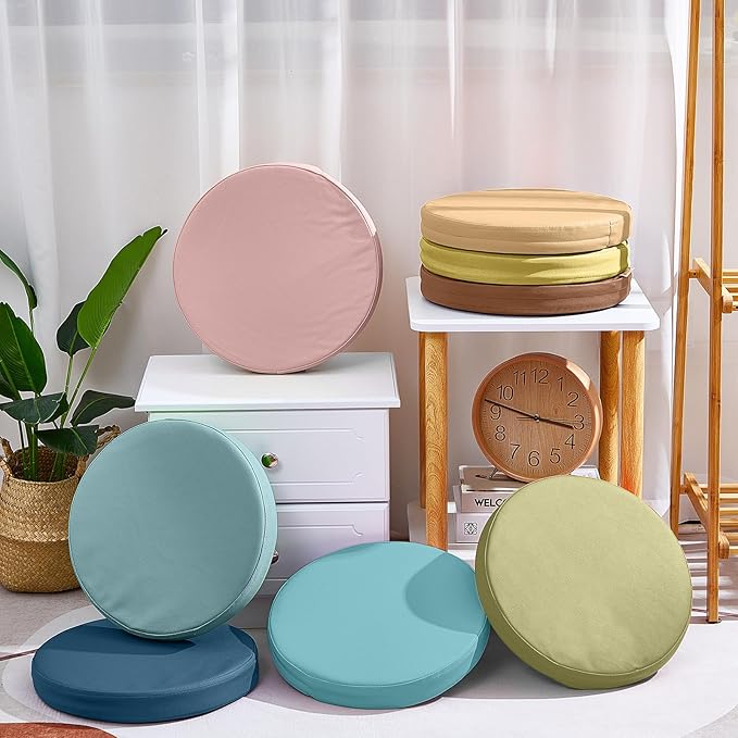 Juexica 8 Pcs Extra Thick Flexible Seating Floor Cushions Assorted Colored - Image 4