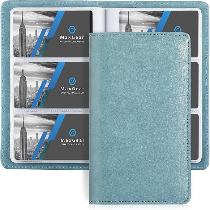 MaxGear Business Card Organizer Book, Holds 240 Cards, Professional Card Binder by MaxGear