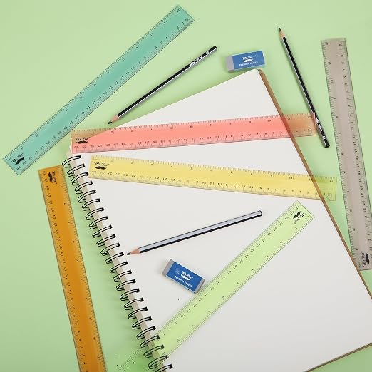 Mr. Pen- Plastic Ruler Set, 6 Pack, 12 Inch, Pastel Colors | Easy-to-Read - Image 7
