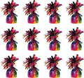 Beistle 12 Count Rainbow Metallic Plastic Wrapped Balloon Weights by Beistle